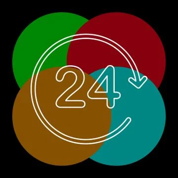 Help icon, technical support icon, computer Stock Illustration