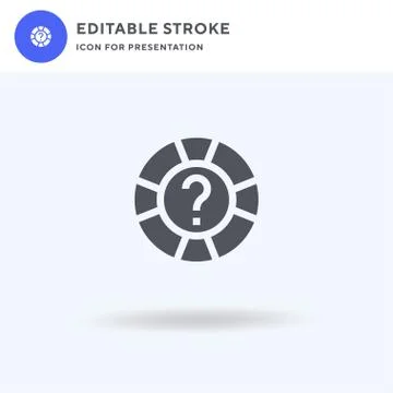 Help icon vector, filled flat sign, solid pictogram isolated on white, logo Stockillustratie