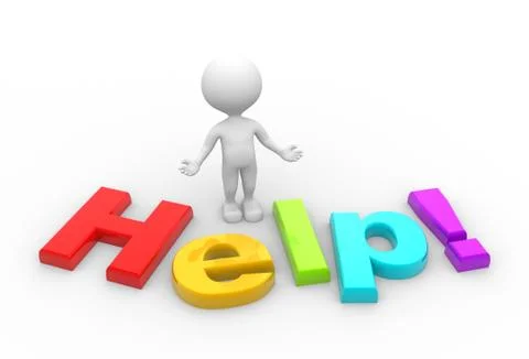 Help! Stock Illustration