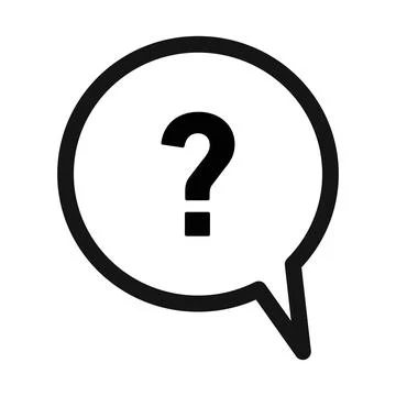 Help Interrogation Icon Ideal for FAQs and Customer Support Stock Illustration