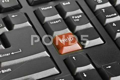 Help key Stock Illustration