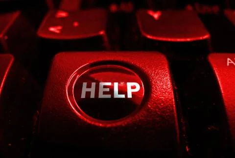 HELP keyboard button イラスト素材