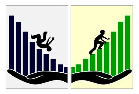 Help kids to win and fail Stock Illustration