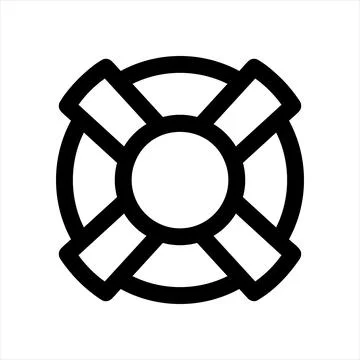 Help line icon vector illustration isolated on white background Stock Illustration