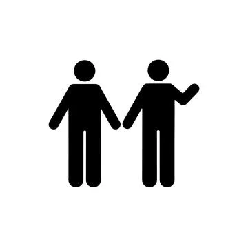 Help man icon. Simple glyph pictogram vector of volunteer icons for ui and ux Stock Illustration