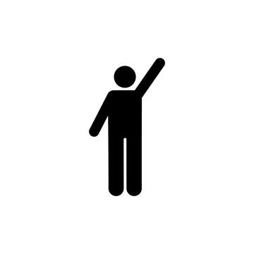 Help man icon. Simple glyph pictogram vector of volunteer icons for ui and ux Stock Illustration