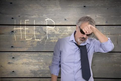 Help this man Stock Photos