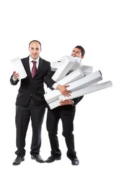 Help me with this boxes! Stock Photos