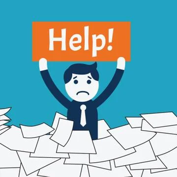 Help me! Stock Illustration