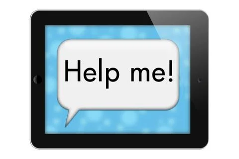 Help me Stock Illustration