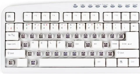 Help me on keyboard 스톡 사진