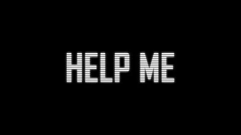 Help me Typewriting Text Animation on Black Background 4K. Stock Illustration