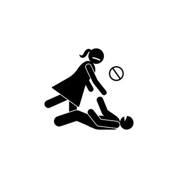 Help moving shaking icon. Element of seizure thin line icon Stock Illustration