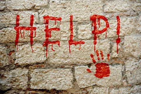 Help murales Stock Photos