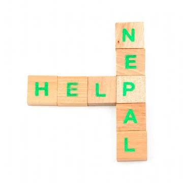 Help nepal Fotos Stock