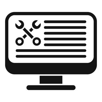 Help online document icon simple vector. Data support 库存插图