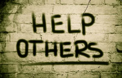 Help Others Concept Stock-Illustration