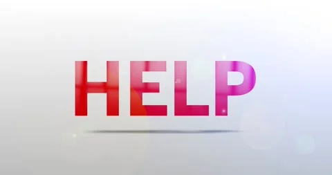 Help. Particle Logo. Text Animation Stock Footage 135207329
