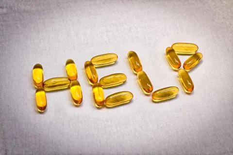 Help pill Stock Photos