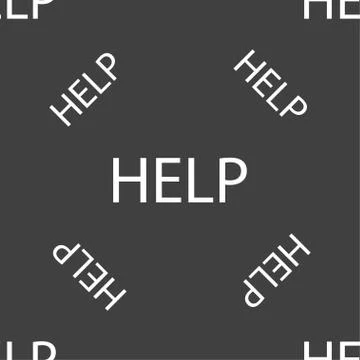 Help point sign icon. Question symbol. Seamless pattern on a gray background. Stock Illustration