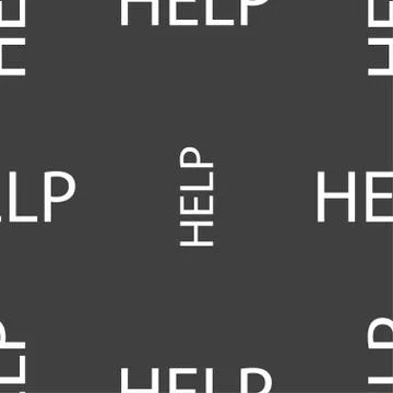Help point sign icon. Question symbol. Seamless pattern on a gray background. Stock Illustration