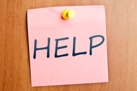 Help post it Stock Photos