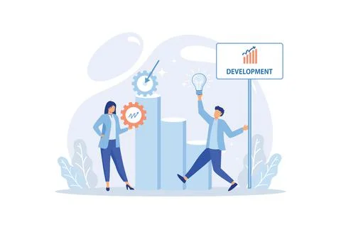 Help in professional development illustration Stock Illustration