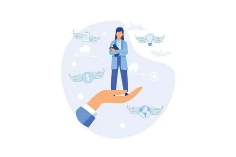 Help in professional development illustration Illustrazione stock