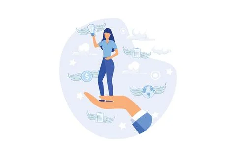 Help in professional development illustration Stock Illustration