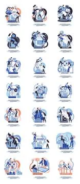 Help in professional development metaphor. Qualified employee training program イラスト素材