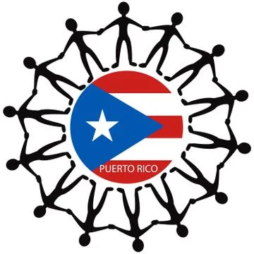 Help Puerto Rico Stock Illustration