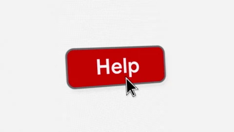 Help Red Button Click Stock Footage 339061815