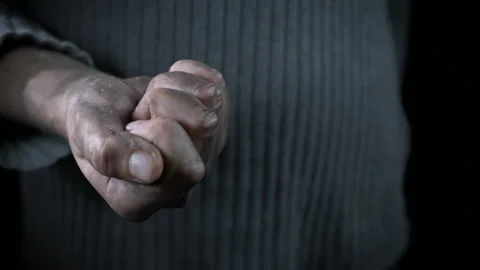 Help refugee with bread. Stock Footage 295231994