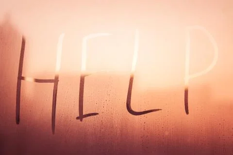 Help request concept. Stock Photos