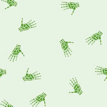 Help robot hand gesture glyph seamless pattern イラスト素材