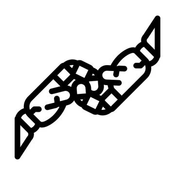 Help robot hand gesture line icon vector illustration Stock Illustration