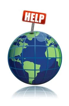 Help save the planet Stock Illustration