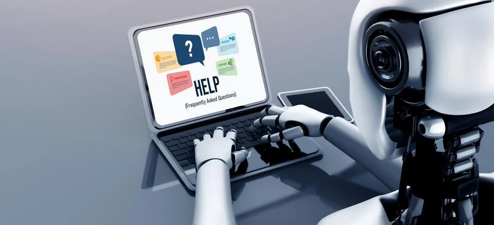 Help screen on the website provide answer to FAQ snugly イラスト素材