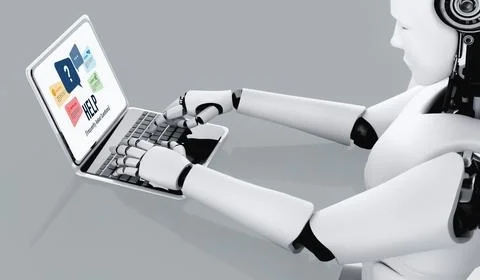 Help screen on the website provide answer to FAQ snugly イラスト素材