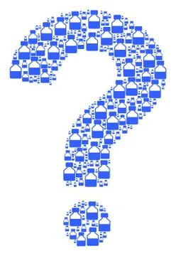 Help Shape of Liquid Bottle Icons Illustrazione stock