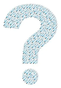 Help Shape of Syringe Icons Illustrazione stock
