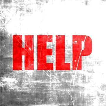 Help sign with smooth lines Stock Illustration