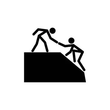 Help stick figure Illustrazione stock