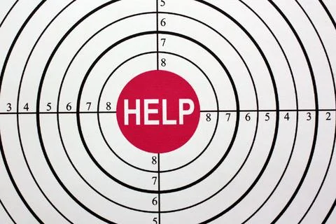 Help Target Concept Representing Support, Assistance and Problem Solving 스톡 사진