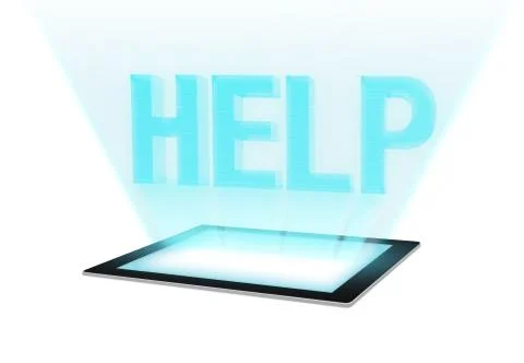 Help - Technical Support 库存插图