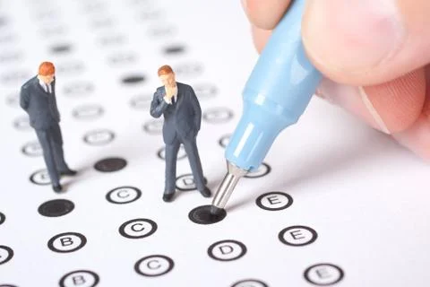 Help with the test Stock Photos