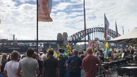 Help Ukraine now protest Stock Footage 171373659