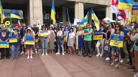 Help Ukraine now protest Stock Footage 171373719