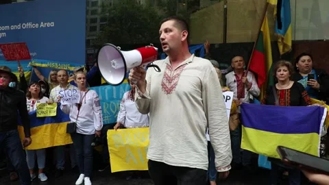Help Ukraine Now Rally Stock Footage 170915623