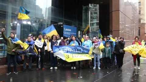 Help Ukraine Now rally 스톡 동영상 199913635